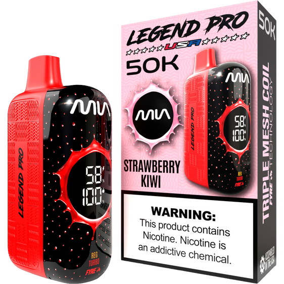 
MIA Legend Pro 50K Puffs Disposable Vape - Strawberry Kiwi