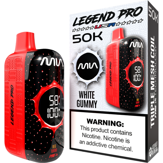 
MIA Legend Pro 50K Puffs Disposable Vape - White Gummy