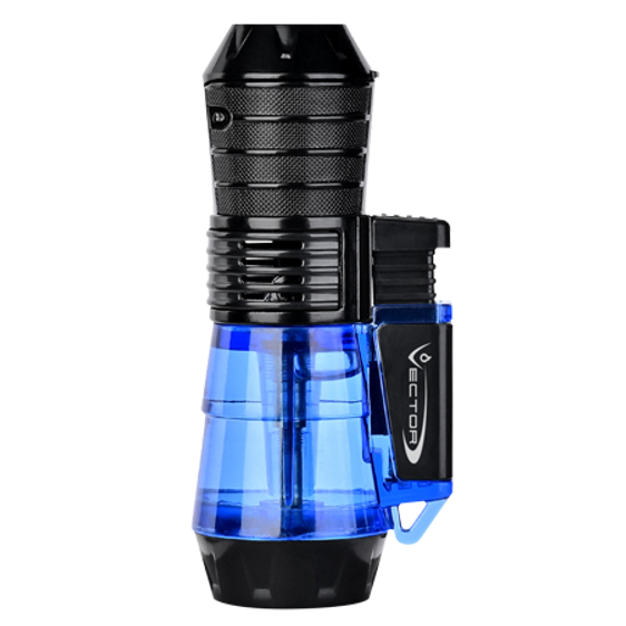 
Vector Triforce Triple Flame Torch Lighter Blue Transparent
