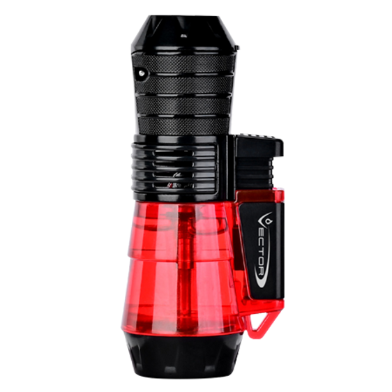 
Vector Triforce Triple Flame Torch Lighter - Red
