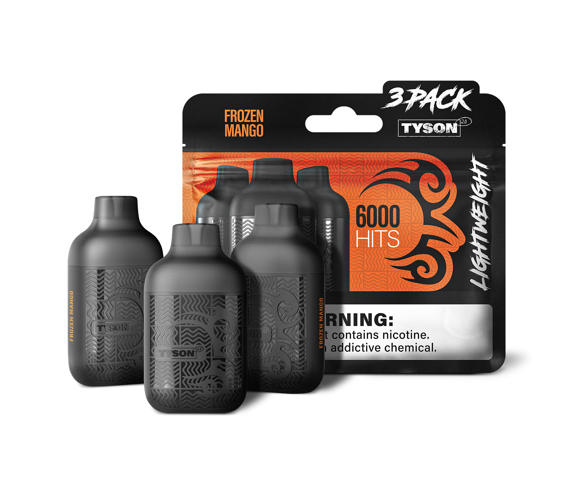 Tyson 2.0 Lightweight 3-Pack Vapes | Lighter USA