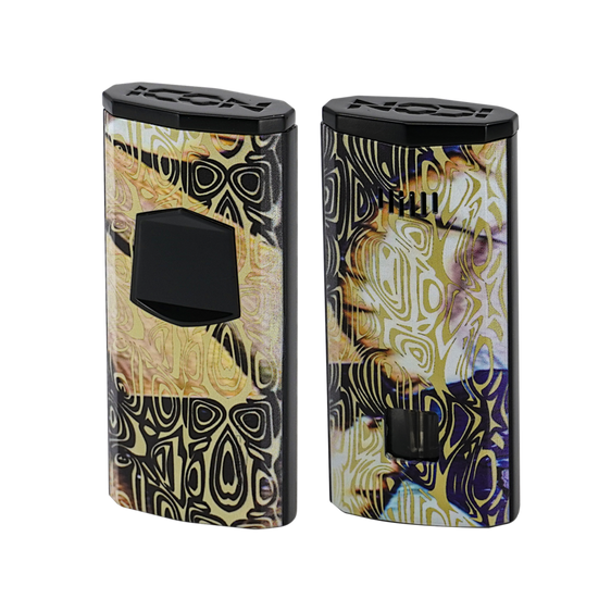 
Vector Icon IV Electric Flat Torch Lighter Gold Navy Blue Waves