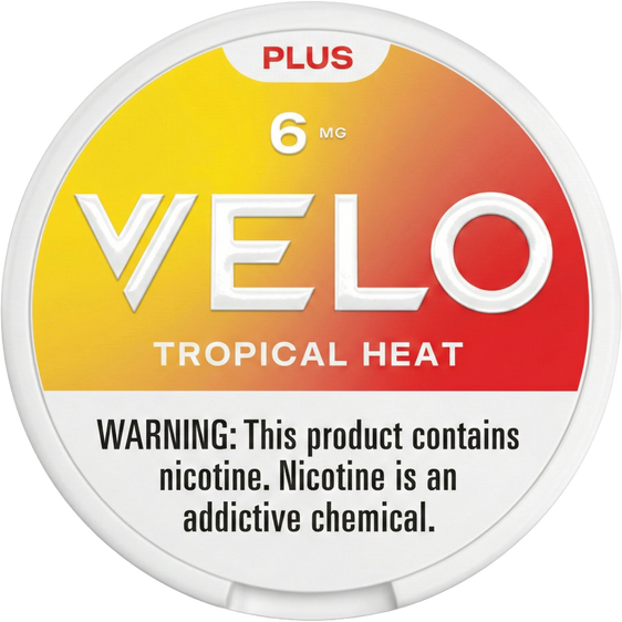 
VELO Plus Tropical Heat Nicotine Pouches 6MG (5 Pack)