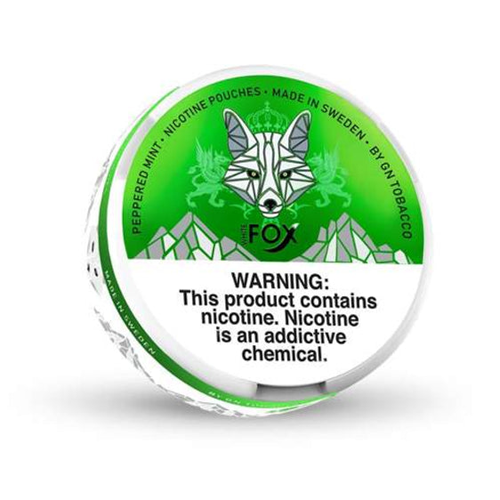 
White Fox Nicotine Pouches Peppered Mint 12mg - 5 Pack