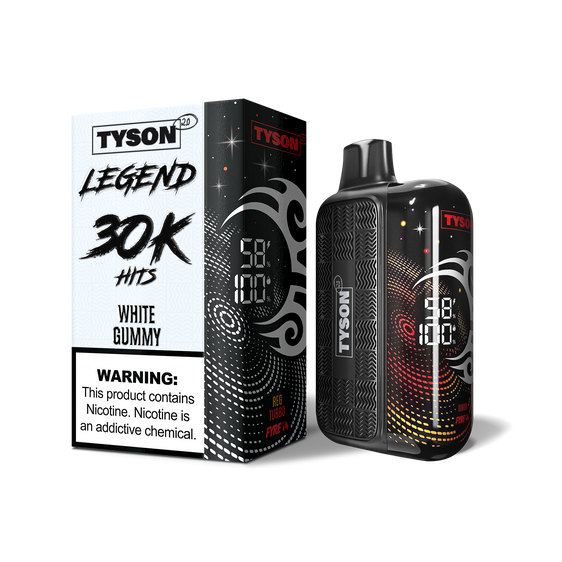 
Tyson 2.0 Legend 30,000 Puffs Disposable Vape - White Gummy