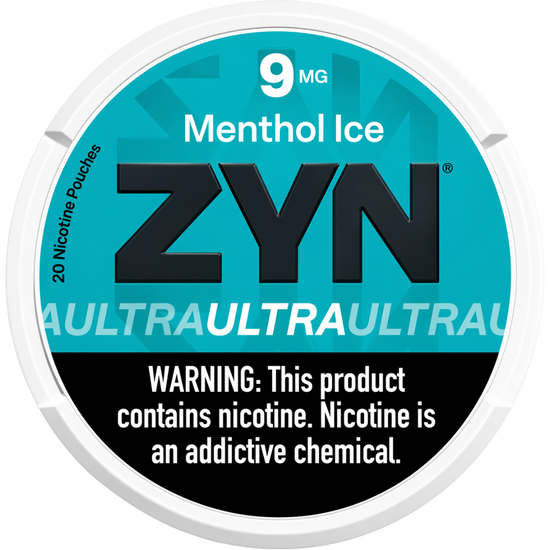 ZYN Ultra Menthol Ice 9mg Nicotine Pouches