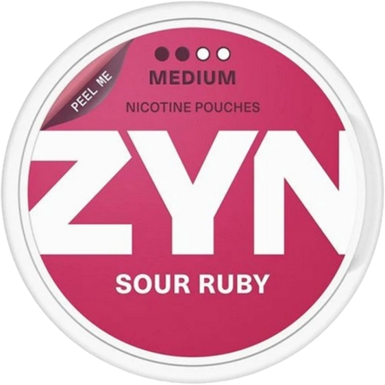 
Zyn Nicotine Pouches Sour Ruby - 5 Pack