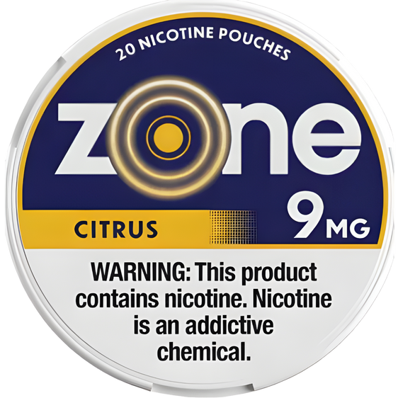 
Zone Citrus Nicotine Pouches (5 Pack) - 9mg