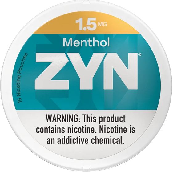 
ZYN Menthol Nicotine Pouches (5 Pack) - 1.5mg