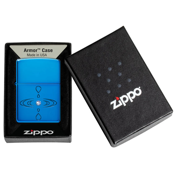 
Zippo Lighter - Water Drop with Crystal