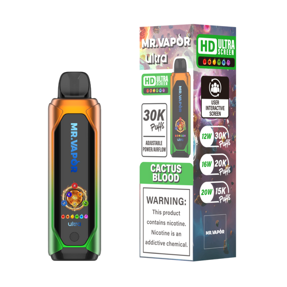 
Mr. Vapor Ultra - 30,000 Puff Disposable Vape - Cactus Blood