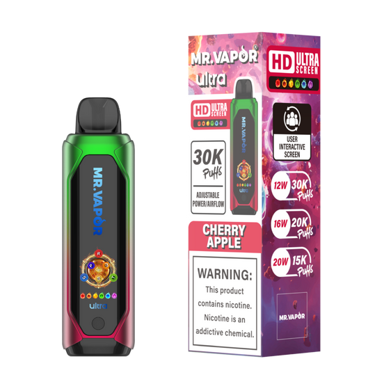 
Mr. Vapor Ultra - 30,000 Puff Disposable Vape - Cherry Apple