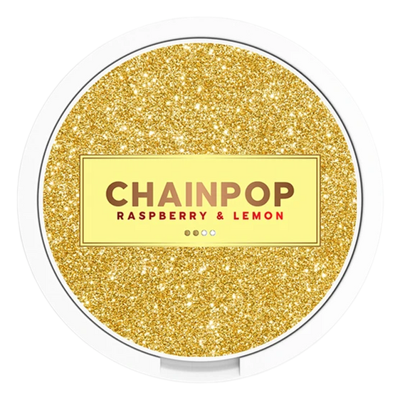 
Chainpop Nicotine Pouches - Raspbery & Lemon Slim 5MG