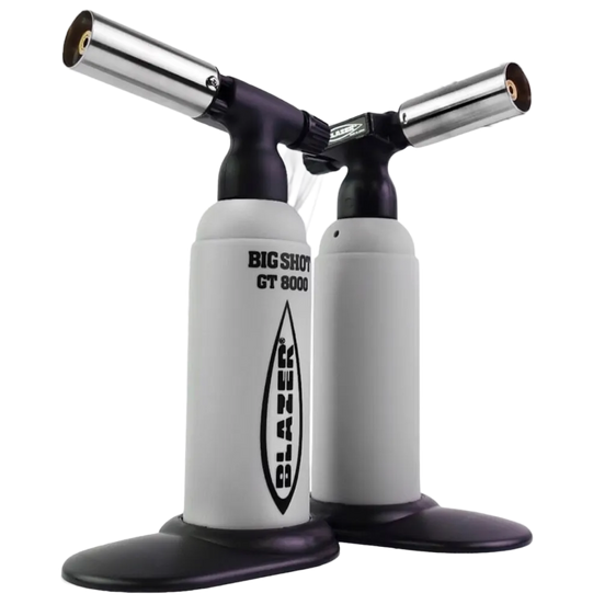 
The Big Shot Anti-Flare Butane Torch Lighter by Blazer - Gray & Black