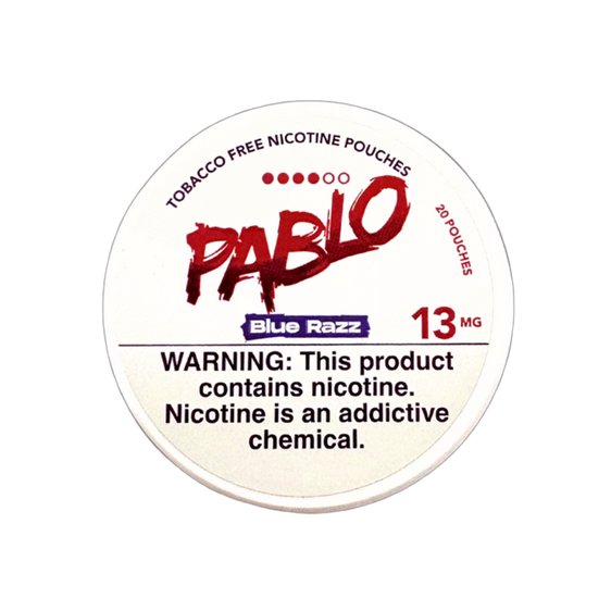 
Pablo Nicotine Pouches Blue Razz - 5 Pack