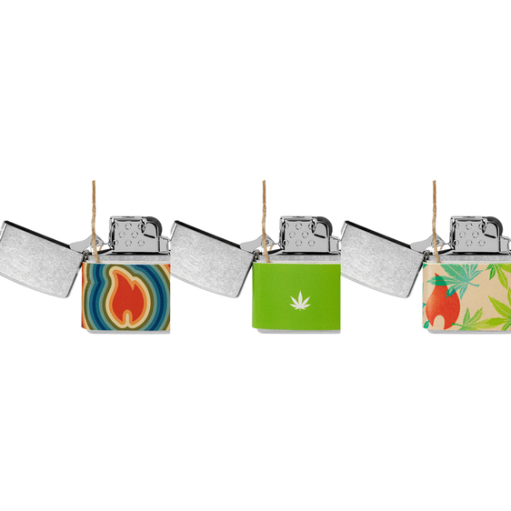 
Zippo Hemp Wick Lighter Sleeve - 3 Piece Assorted