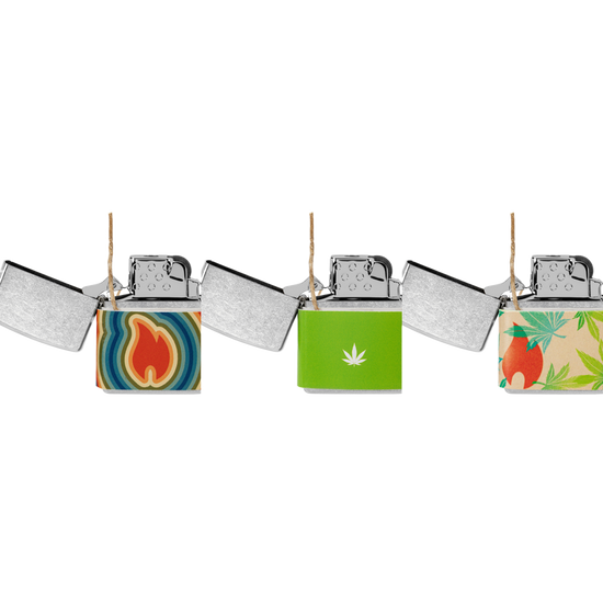 Zippo Hemp Wick Lighter Sleeve - 3 Piece Assorted
