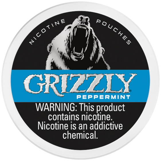 
Grizzly Nicotine Pouches - Peppermint 7MG
