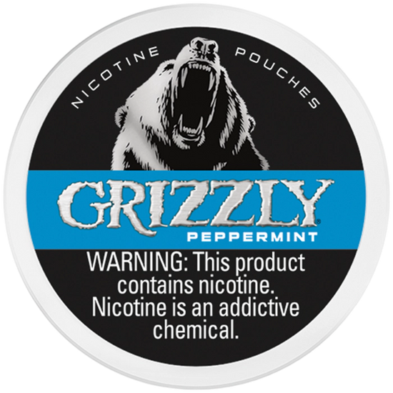 Grizzly Nicotine Pouches - Peppermint 7MG
