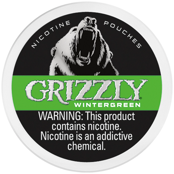 
Grizzly Nicotine Pouches - Wintergreen 7MG