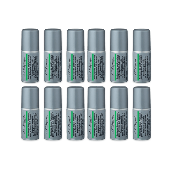 
S.T. Dupont Premium Butane 30mL - Green - 12 Pack