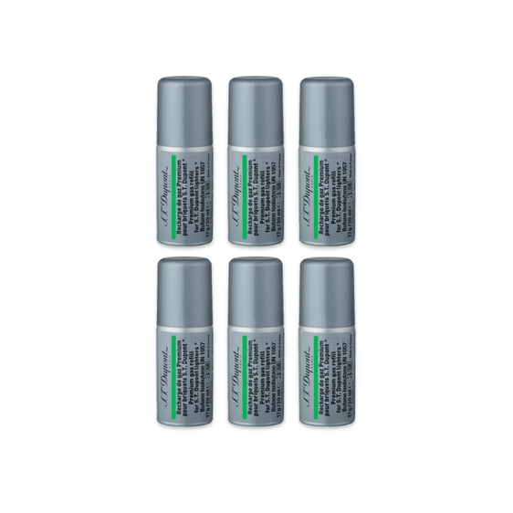 
S.T. Dupont Premium Butane 30mL - Green - 6 Pack
