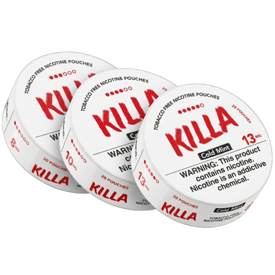 Killa Nicotine Pouches Cold Mint - 5 Pack