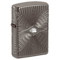 
Zippo Lighter - Symmetrical Multicut with Crystal