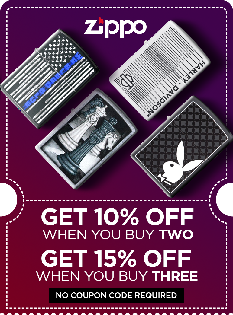 Zippo Discounts! No Coupon Code Needed!