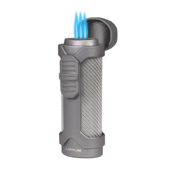 
Lotus Armor Triple Flame Torch Lighter - Gunmetal