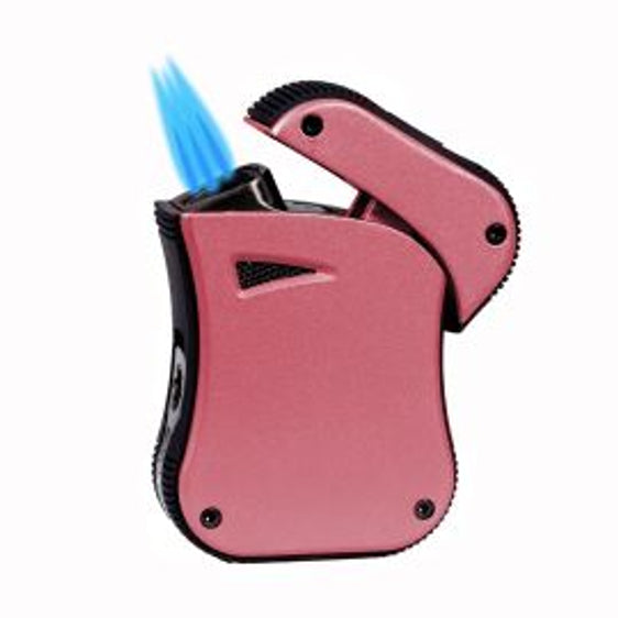 
Lotus Blaze Triple Torch Lighter with Cigar Punch - Metallic Red