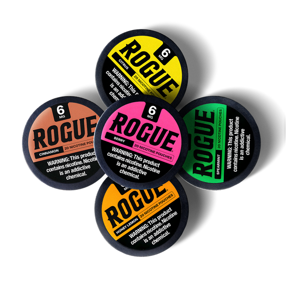 
Rogue Nicotine Pouch Bundle 6mg (5 Pack)