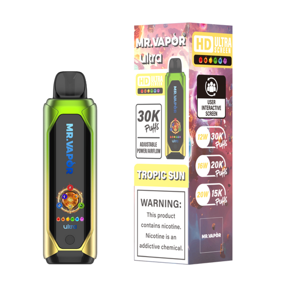 
Mr. Vapor Ultra - 30,000 Puff Disposable Vape - Tropic Sun