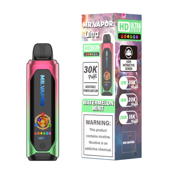 
Mr. Vapor Ultra - 30,000 Puff Disposable Vape - Watermelon Mint