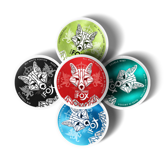 
White Fox Nicotine Pouch Bundle (5 Pack)