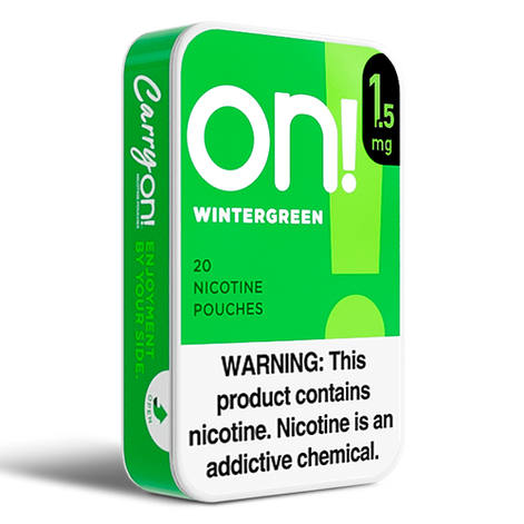 ON! Wintergreen Nicotine Pouches - 5 Pack