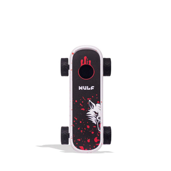 
Wulf Mods Deck - Skateboard 510 Battery - White Red Splatter