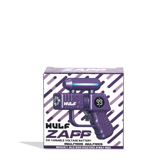 
Wulf Mods Zapp - Variable Voltage 510 Battery - Purple Black Spatter