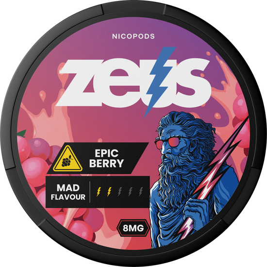 Zeus Nicotine Pouches Epic Berry - 5 Pack