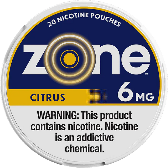
Zone Nicotine Pouches Citrus - 5 Pack - 6mg