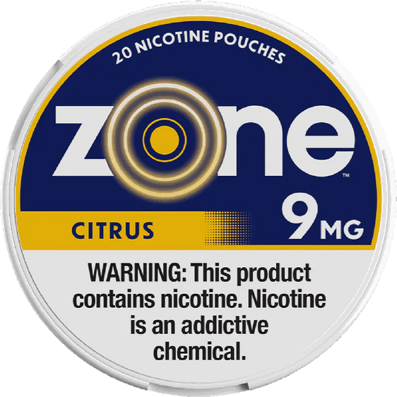 
Zone Nicotine Pouches Citrus - 5 Pack - 9mg