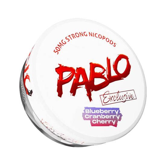 Pablo Exclusive Nicotine Pouches Blueberry Cranberry Cherry 30MG - 5 Pack