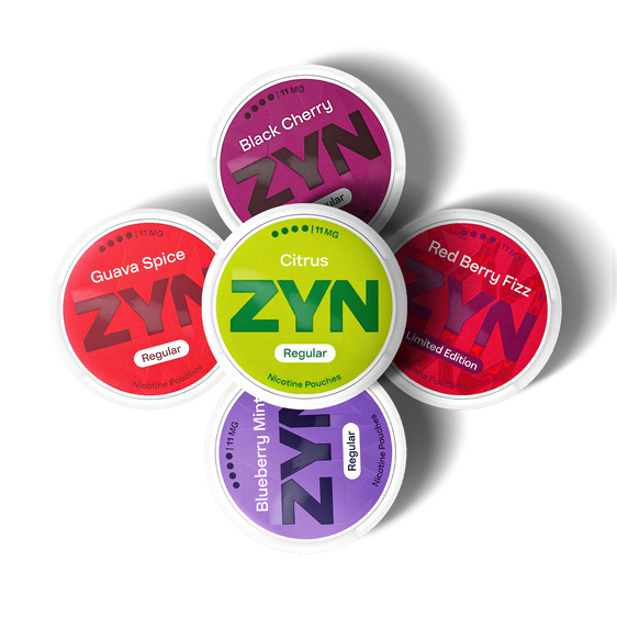 
ZYN Regular 11mg Nicotine Pouch Bundle (5 Pack)