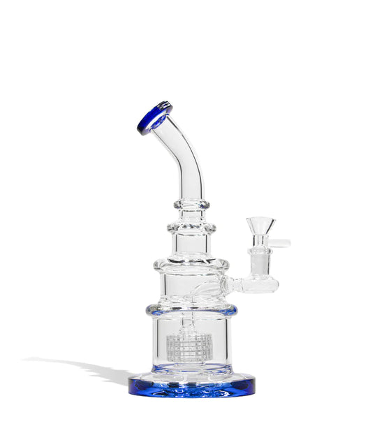 Water Pipe with Honey Comb Perc - 10 Inch