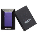 Zippo Lighter - Slim® Purple Matte Zippo Zippo   