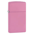 Zippo Lighter - Pink Matte Slim Zippo Zippo   