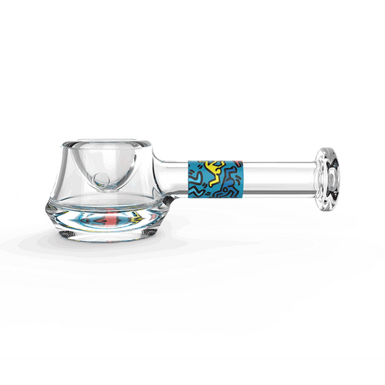 K.Haring - Spoon Pipe Cannabis Accessories K. Haring Blue  
