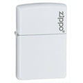 Zippo Lighter - White Matte with Zippo Logo Zippo Zippo   