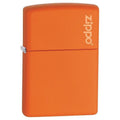 Zippo Lighter - Orange Matte with Zippo Logo Zippo Zippo   