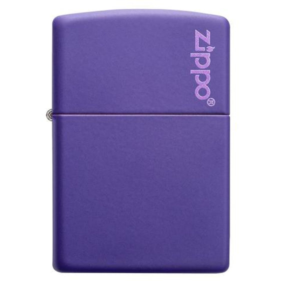 Zippo Lighter - Classic Purple Matte Zippo Logo Zippo Zippo   